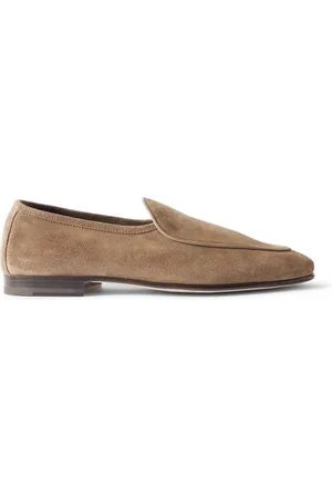 Officine creative Oliver 006 Leather-Trimmed Suede Loafers