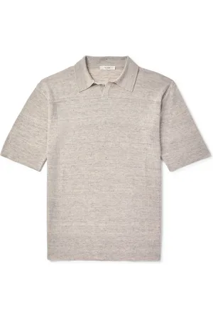 The Row Reggie Linen-Blend Polo Shirt