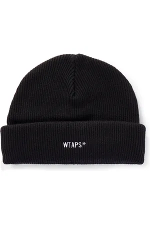 Wtaps Logo-Embroidered Ribbed-Knit Beanie