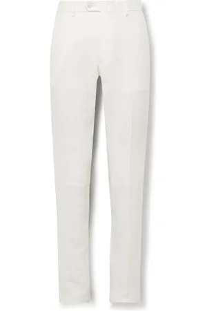 CARUSO Straight-Leg Linen Suit Trousers