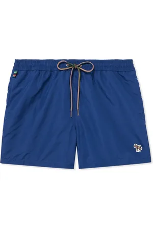 Paul Smith Logo-Appliquéd Straight-Leg Mid-Length Recycled Swim Shorts