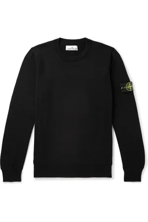 Stone Island Logo-Appliquéd Cotton Sweater