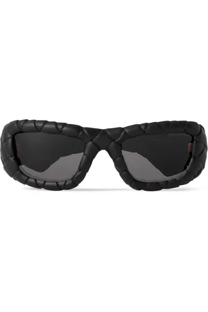 Bottega Veneta Intrecciato D-Frame Acetate Sunglasses