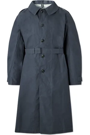 Ghiaia Cashmere Belted Waxed Cotton-Canvas Trench Coat