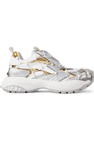 VERSACE Mercury M_VS_03 Rope, Leather and Mesh Sneakers
