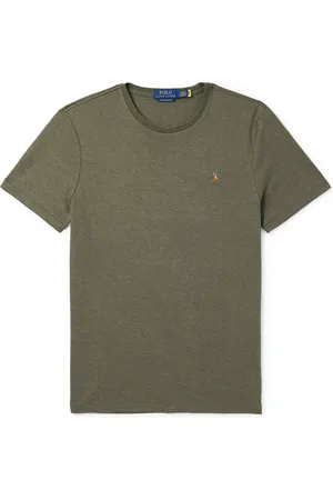 Ralph Lauren Slim-Fit Logo-Embroidered Cotton-Jersey T-Shirt