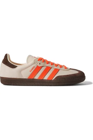 adidas Samba OG Suede-Trimmed Leather Sneakers