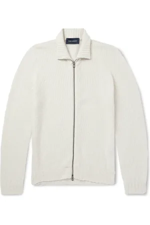 Thom Sweeney Merino Wool-Blend Zip-Up Cardigan