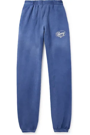 CHERRY LOS ANGELES Horse Power Logo-Embroidered Cotton-Jersey Sweatpants
