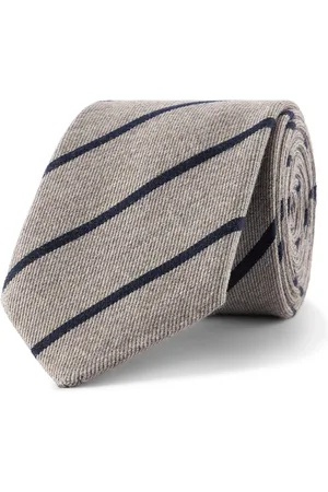 Paul Smith Striped Wool and Silk-Blend Twill Tie