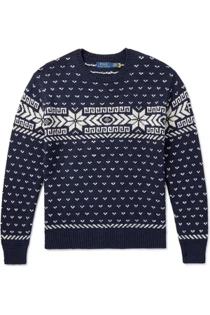 Ralph Lauren Fair Isle Cotton and Cashmere-Blend Sweater