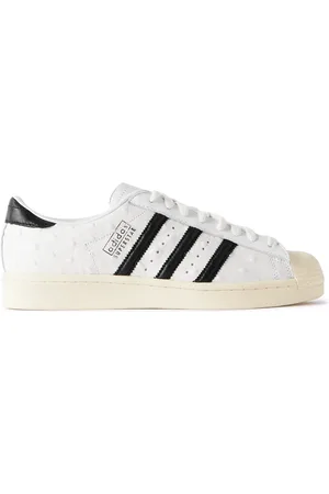 adidas Superstar Vintage Ostrich-Effect Leather Sneakers