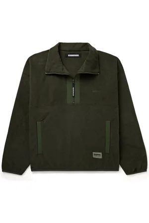 NEIGHBORHOOD Logo-Embroidered Polartec® Fleece Half-Zip Sweatshirt