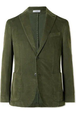 Boglioli Garment-Dyed Cotton-Blend Corduroy Suit Jacket