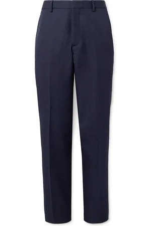 Loro Piana Jarno Straight-Leg Wool and Cotton-Blend Twill Trousers