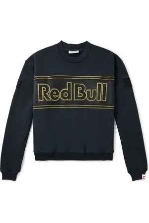 CHERRY LOS ANGELES Oracle Red Bull Racing Logo-Print Appliquéd Cotton-Jersey Sweatshirt
