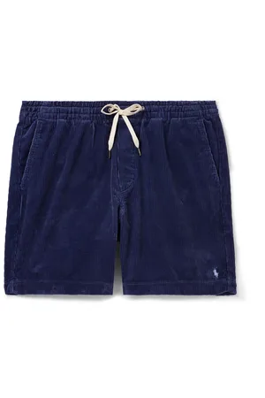 Ralph Lauren Prepster Straight-Leg Cotton-Corduroy Drawstring Shorts