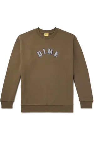 DIME Choppers Logo-Appliquéd Cotton-Jersey Sweatshirt