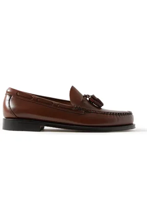 G.H. Bass Weejuns Heritage Larkin Glossed-Leather Tasselled Loafers
