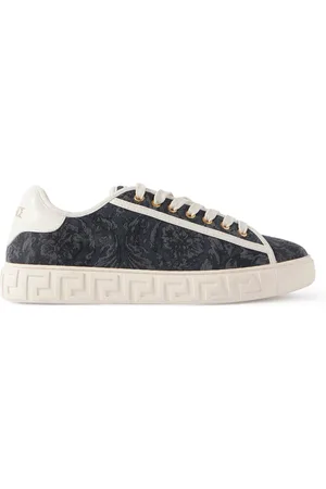 VERSACE Greca Baroque Panelled Jacquard Sneakers
