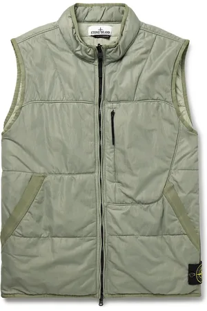 Stone Island Logo-Appliquéd Padded Quilted Shell Gilet