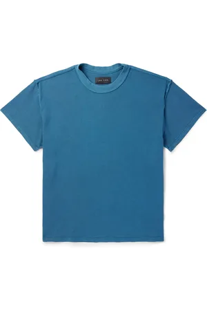 Les Tien Inside Out Garment-Dyed Cotton-Piqué T-Shirt