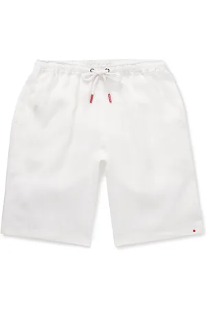 Kiton Slim-Fit Linen Drawstring Shorts