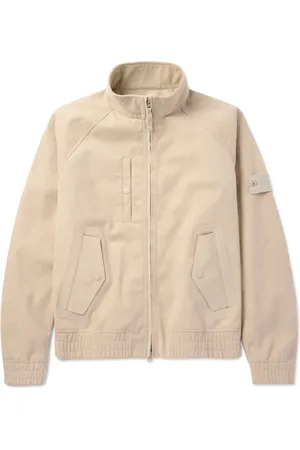 Stone Island Ghost Logo-Appliquéd Alcantara® Bomber Jacket