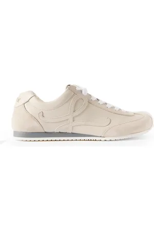 Loewe Ballet Runner 2.0 Suede-Trimmed Leather Sneakers