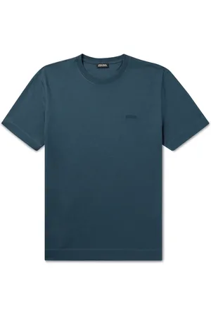 Ermenegildo Zegna Slim-Fit Logo-Embroidered Cotton-Jersey T-Shirt