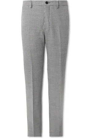 Mr P. Slim-Fit Straight-Leg Puppytooth Twill Suit Trousers
