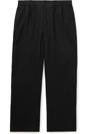 Mr P. Arthur Wide-Leg Linen Drawstring Trousers