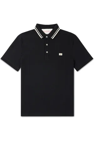 VALENTINO GARAVANI Logo-Appliquéd Striped Cotton-Piqué Polo Shirt