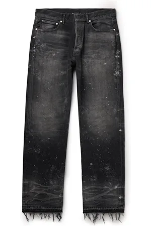 JOHN ELLIOTT Wyatt Straight-Leg Distressed Paint-Splattered Jeans