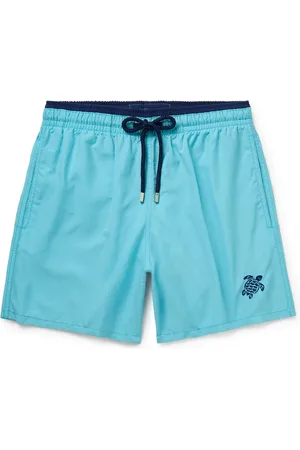 Vilebrequin Moka Straight-Leg Mid-Length ECONYL® Swim Shorts