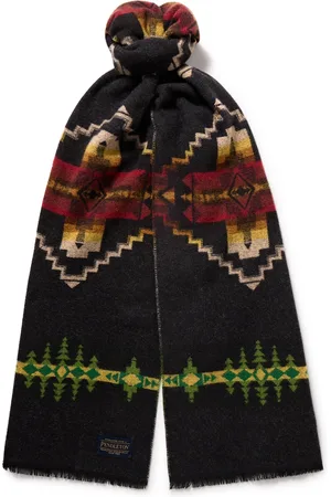 Pendleton Four Corners Jacquard-Knit Wool Scarf