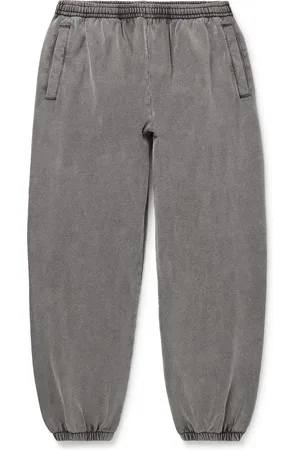 Acne Studios Pale Tapered Cropped Cotton-Jersey Sweatpants