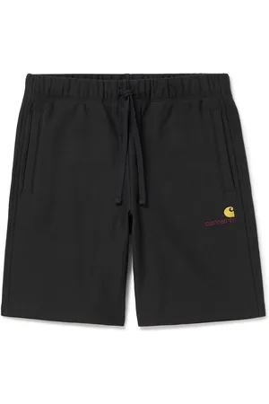 Carhartt American Script Logo-Embroidered Cotton-Blend Jersey Drawstring Shorts