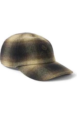 Loro Piana Logo-Embroidered Checked Wool and Cashmere-Blend Flannel Baseball Cap