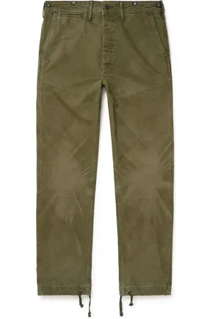 Ralph Lauren Curtiss Straight-Leg Cotton-Canvas Trousers