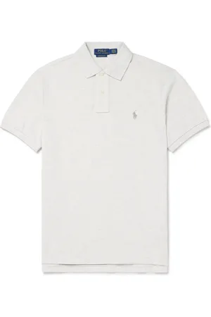 Ralph Lauren Logo-Embroidered Cotton-Piqué Polo Shirt
