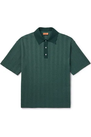 Missoni Textured Cotton-Blend Polo Shirt