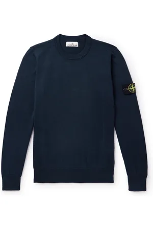 Stone Island Logo-Appliquéd Cotton Sweater