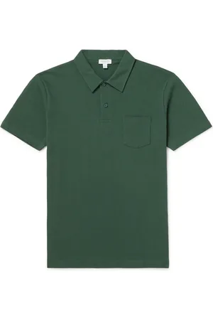 Sunspel Riviera Cotton-Mesh Polo Shirt