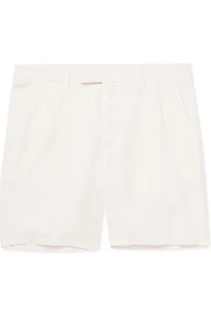 Mr P. Straight-Leg Linen Shorts