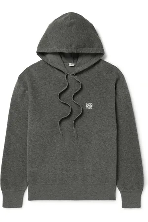 Loewe Logo-Embroidered Wool Hoodie