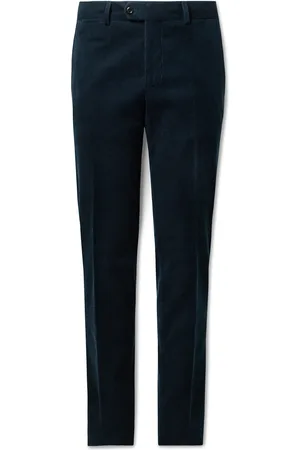 Rubinacci Modluca Straight-Leg Cotton-Corduroy Trousers