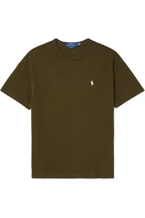 Ralph Lauren Logo-Embroidered Cotton-Jersey T-shirt