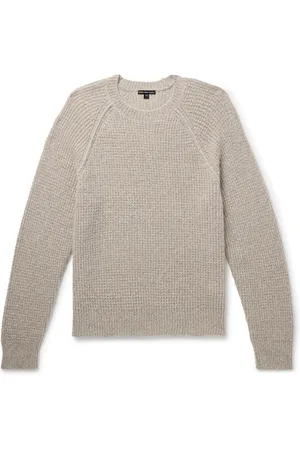 James Perse Waffle-Knit Cashmere Sweater