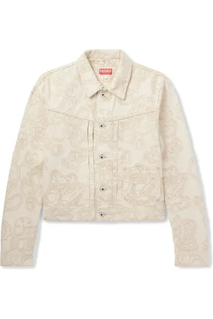 Kenzo Verdy Embroidered Denim Trucker Jacket